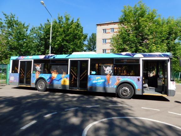 На маршруты Подмосковья вышли автобусы с Белкой и Стрелкой