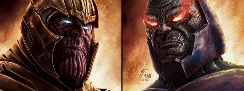 Дарксайд побеждает Таноса на новом изображении