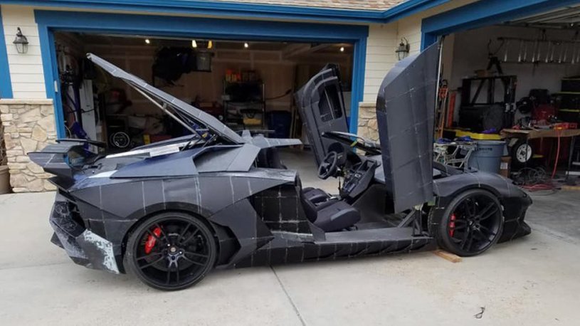 Отец напечатал сыну реальный Lamborghini Aventador из видеоигры Forza