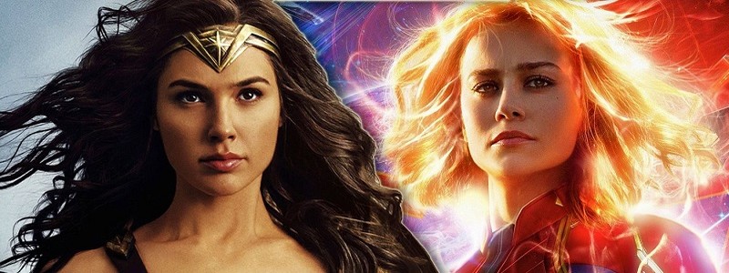 Капитан Марвел против Чудо-женщины на новом изображении