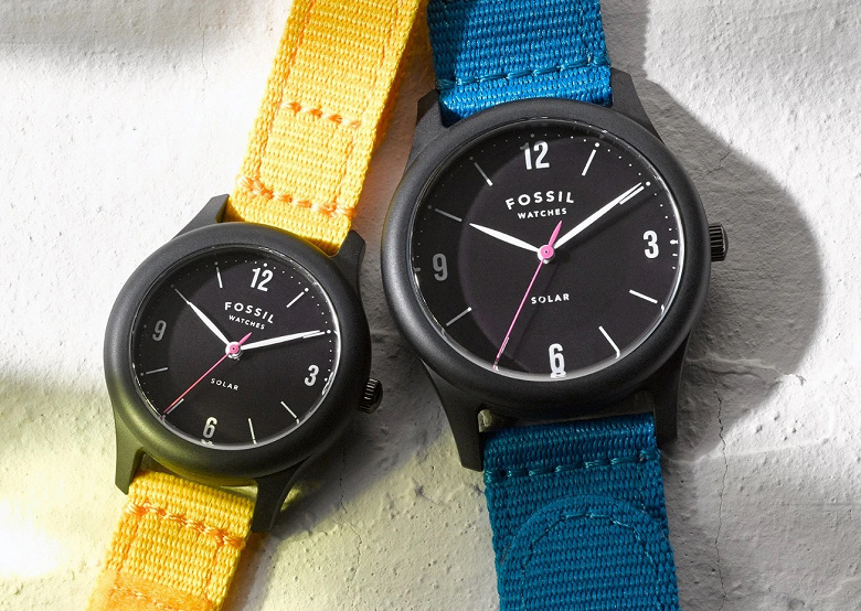 Часы Fossil Solar используют энергию солнца, корпус изготовлен из биопластика, а упаковка является полностью перерабатываемой