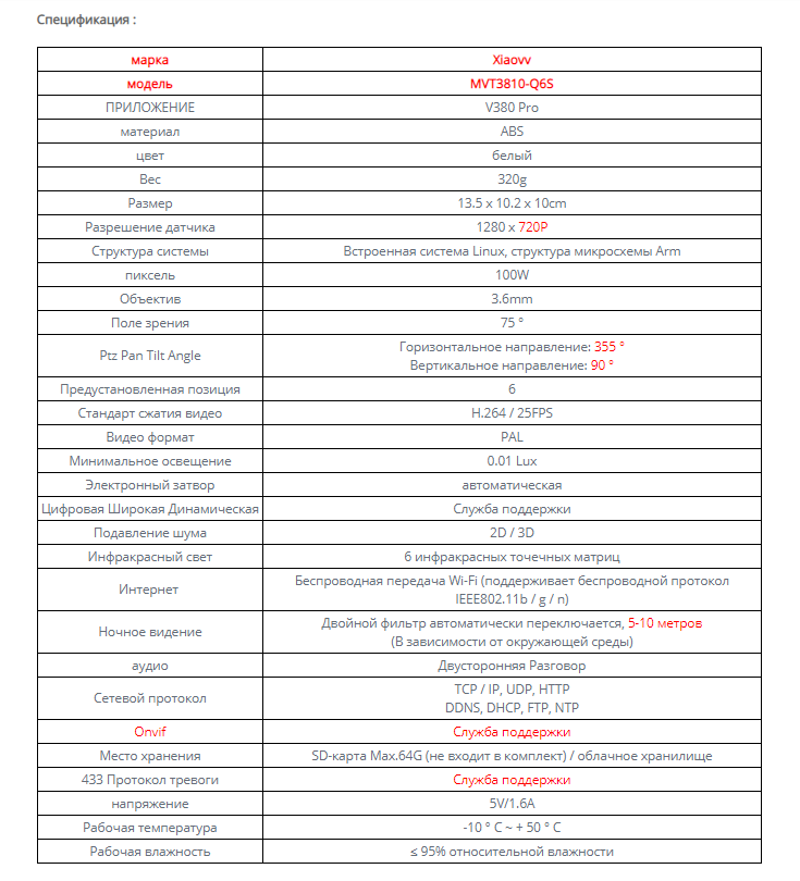 Xiaovv Q6S Smart 360 ° PTZ видеоняня за $15.30