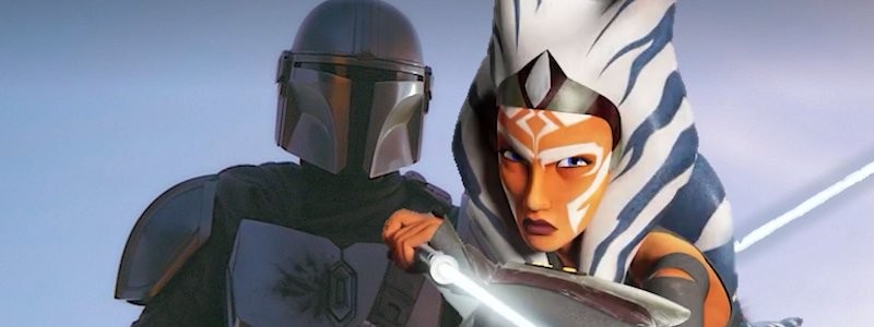 Боба Фетт и Асока Тано на этом постере 2 сезона «Мандалорца»