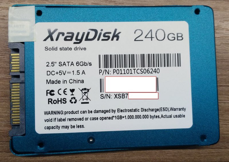 SATA-3 SSD накопитель XrayDisk 240GB