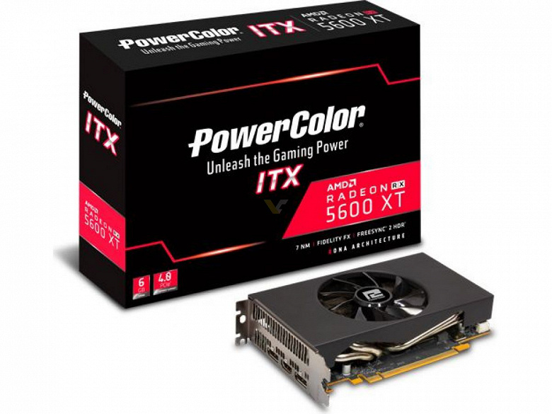 Одна из самых компактных моделей Radeon RX 5600 XT стала быстрее. PowerColor Radeon RX 5600 XT ITX получила новую память