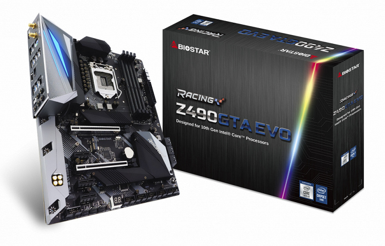 Системная плата Biostar Racing Z490GTA Evo наделена 16-фазной подсистемой питания