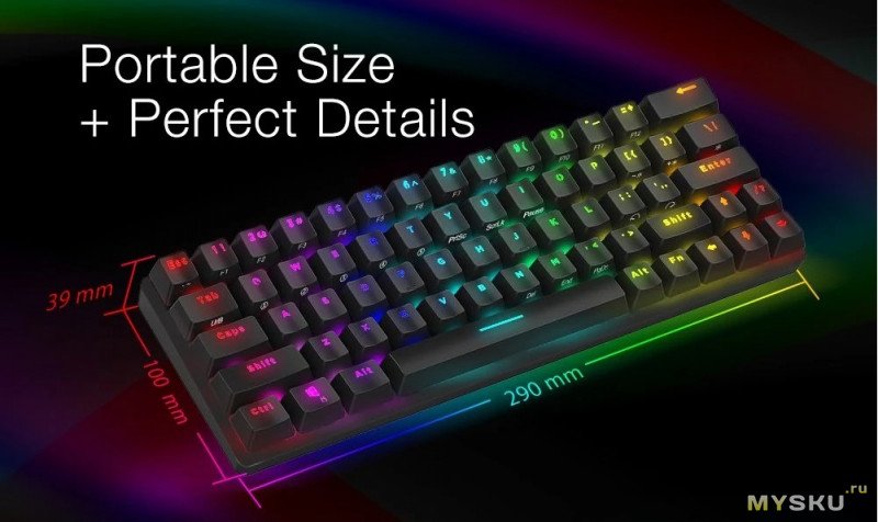 Механическая bluetooth клавиатура с RGB подсветкой BlitzWolf BW-KB1 за $43.99 по предзаказу