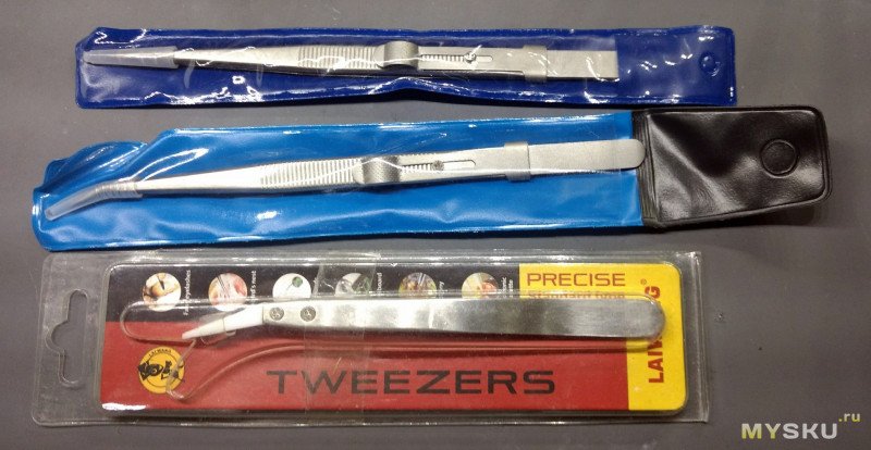 Пинцеты DIYWORK с фиксацией и не только. Небольшой мультиобзор