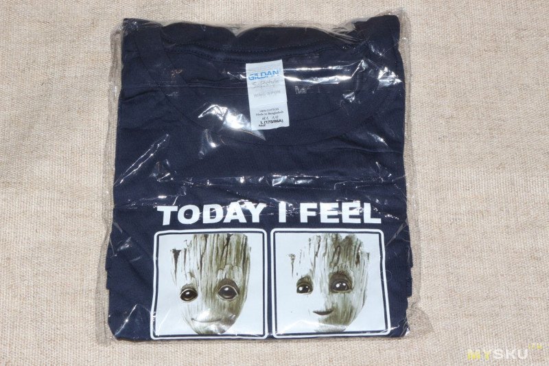 Качественная футболка с принтом Малыша Грута. А какой Грут сегодня ты?