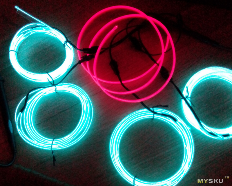Гибкий неон, часть вторая. Индикатор разряда батареи. Самодельный Powerbank.