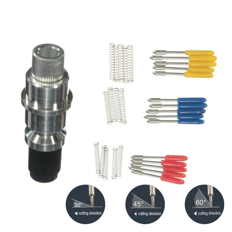 Держатель ножей для Graphtec CB09U Silhouette Cameo +15 ножей. Делаем режущий плоттер из 3Д принтера