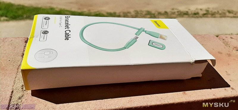 Короткий кабель-браслет Baseus Bracelet Cable USB For Type-C. Удобное решение длиной 22см