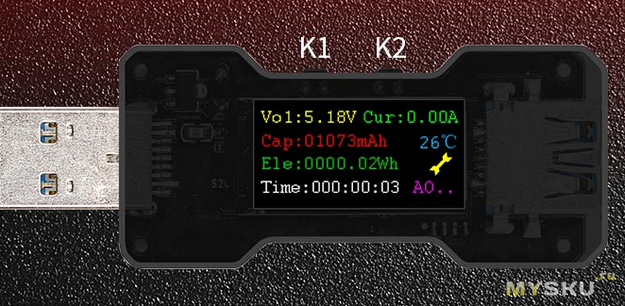 USB-тестер Fnirsi FNB18 USB3.0 (вторая, исправленная версия) - по акции за 3.76$