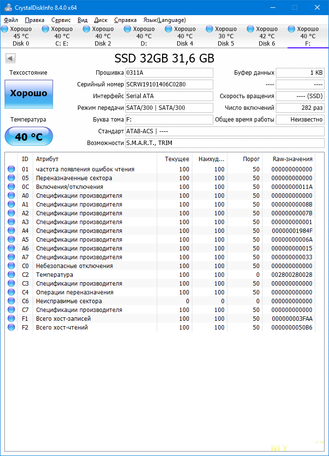 Goldenfir SSD 32Gb или как я с SSD лоханулся