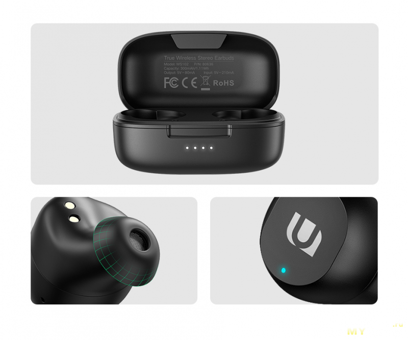 TWS Bluetooth 5.0 Наушники Ugreen WS102 по акции за 21.99$