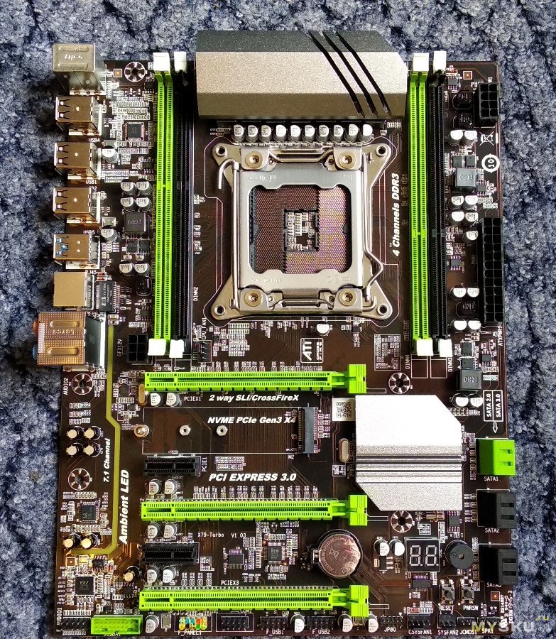 Материнская плата Atermiter X79 Turbo LGA2011. Смерть в прямом эфире.
