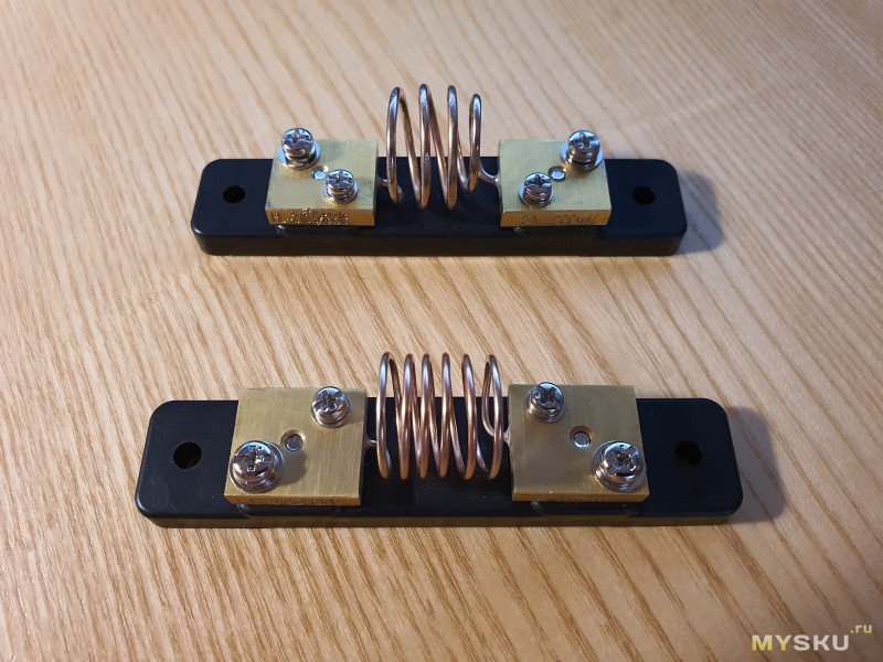 Измерительные шунты 1А/100мВ и 5А/200мВ с AliExpress