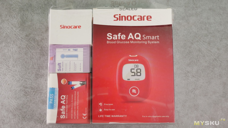 Новый глюкометр от Sinocare - Safe AQ Smart. Модель с красивым дизайном.