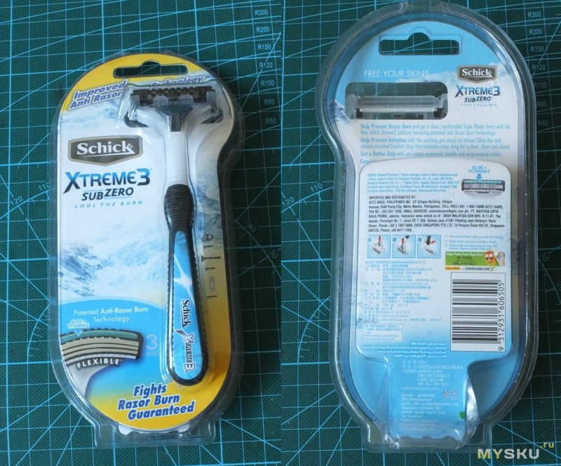 Ручки для системы Schick Xtreme 3. Sub Zero VS Pivot Ball