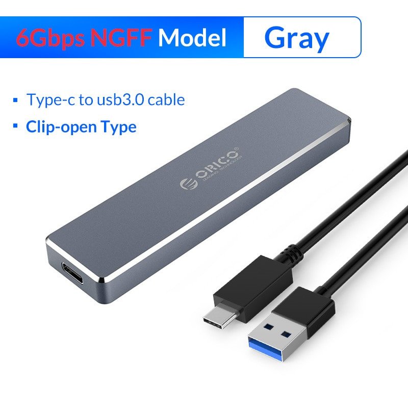 Корпус Orico для SSD SATA M2 за 13.99$/26.99$