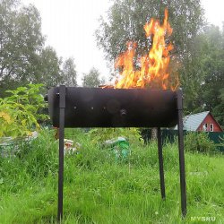 Мангал из старого баллона делаем своими руками. Красим и шашлык жарим