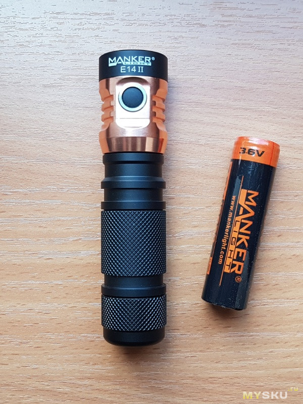 Фонарик Mankerlight Manker E14 ll с питанием на 18350/18650