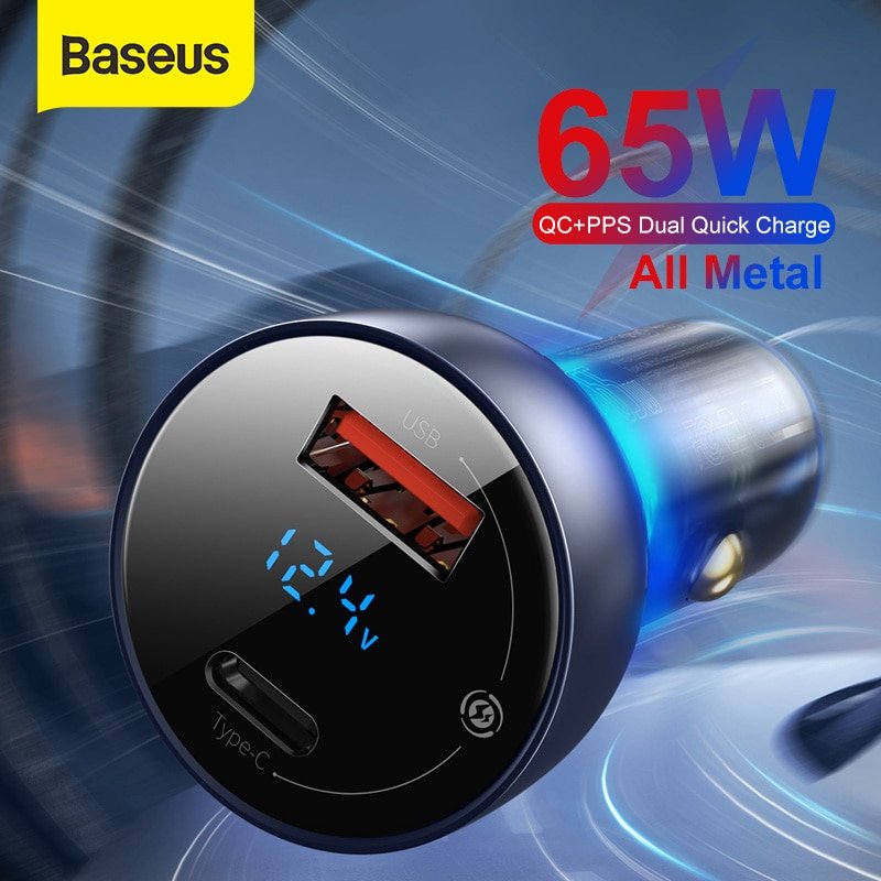 Скидки на PowerBank 30000mAh и автозарядку 65Вт Baseus