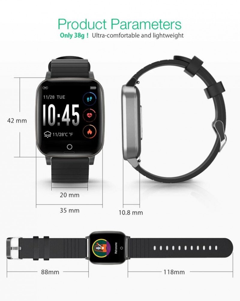 Смартчасы BlitzWolf BW-HL1T за 26.78$