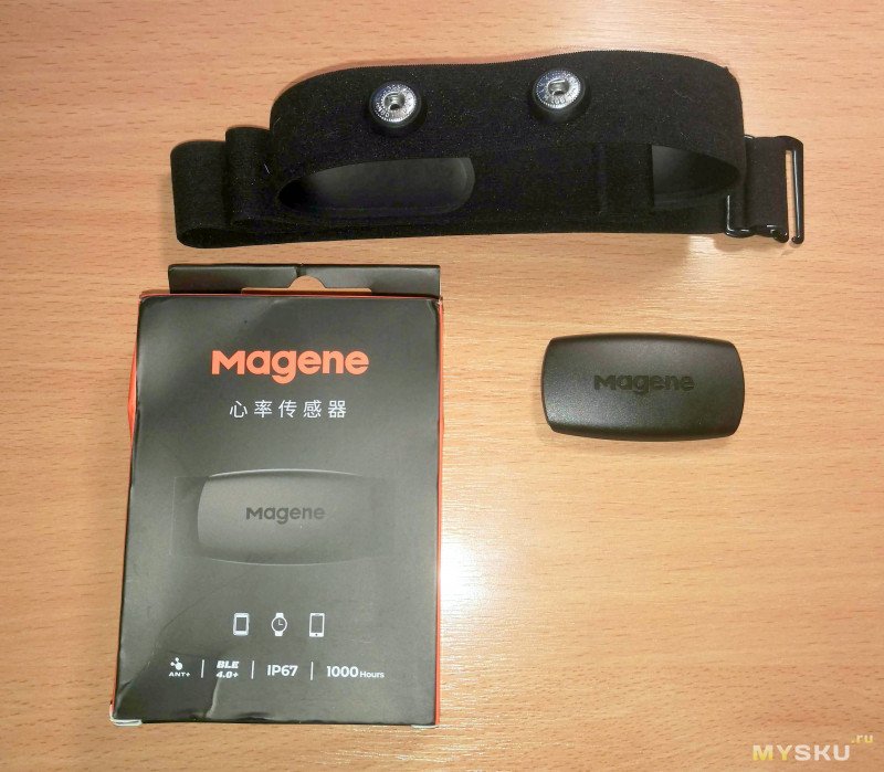 Нагрудный пульсометр Magene H64. ANT+, Bluetooth 4.0.