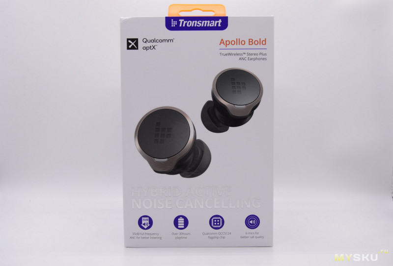 Tronsmart Apollo Bold TWS звук на флагманском аудио чипе QualcommChip QCC5124