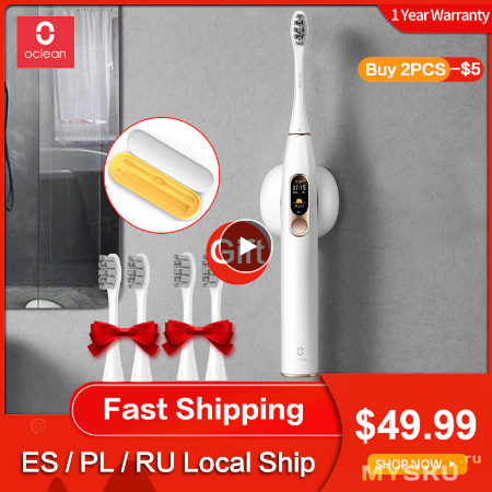 Скидки на Xiaomi Mi LED TV 4S 43 и Oclean X Sonic Electric Toothbrush.