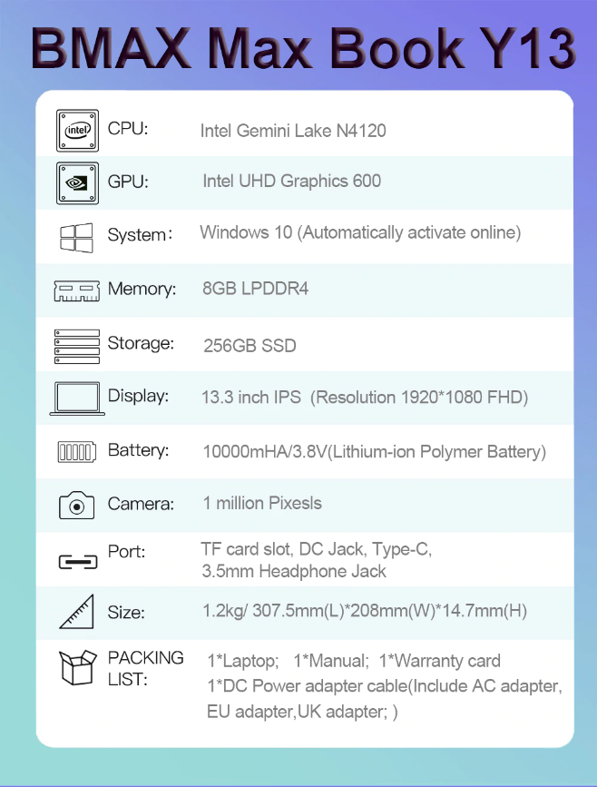 Обзор ноутбука-трансформера Bmax Y13. Идеальный помощник в дороге и не только