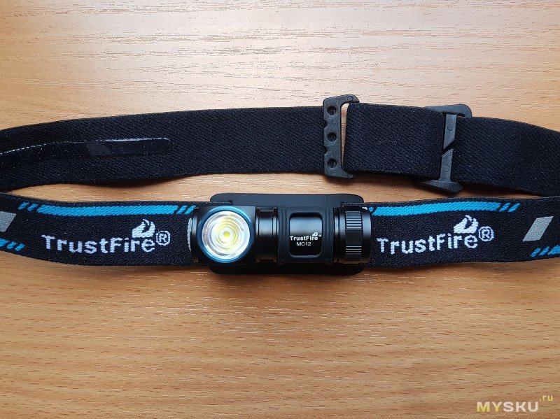 Фонарик налобный TrustFire MC12 с питанием от 16340