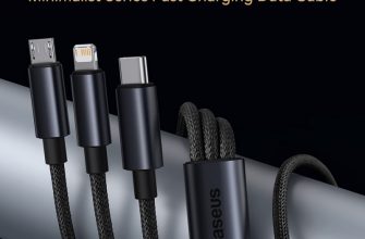 USB кабель Baseus 3 в 1 (224,19 руб.)