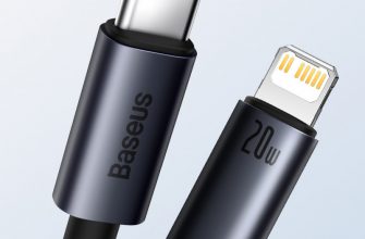 Кабель Baseus PD 20 Вт USB C - iPhone (256,40 руб.)